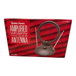 Radio Shack Cat. No. 15-1838 | Amplified VHF/UHF/FM Indoor Antenna - TESTED